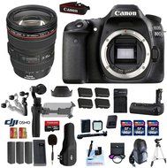 Professional Photographer / Videographer Kit - DJI OSMO 4K Starter Kit + Canon 80D DSLR + Canon 24-105mm L USM... N6