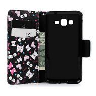 Galaxy Grand Prime Case,Samsung Galaxy Grand Prime Case - Wallet Flip Stand Case PU Leather Case with Shockproof... N21