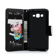 Galaxy Grand Prime Case,Samsung Galaxy Grand Prime Case - Wallet Flip Stand Case PU Leather Case with Shockproof... N33
