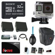 GoPro HERO4 SILVER Edition (Waterproof Housing) Sony 32GB micro SD Class 10 + Multi Card Reader + Micro HDMI Cable...