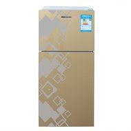 122L Double Door Ice Cream Top Freezer Milk Fruits Beer Soda Beverages Refrigerator Mini Cooler Home Office Apartment... N3