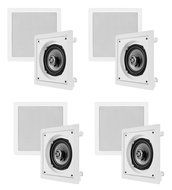 8) VM Audio Shaker 5.25-Inch 125W Square in Ceiling/in Wall Surround Sound Speakers N6