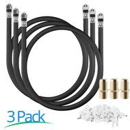 RG-6 | 25 Ft | Black | 2 Pack | UL CL2 Certified Cable Quad Shielded Coaxial Cable For Satellite TV &amp; High Speed... N26