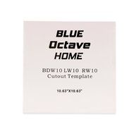 Blue Octave RW10 In Wall 10" Passive Subwoofer Speakers Home Theater 3 Sub and 3 Amp Set N2
