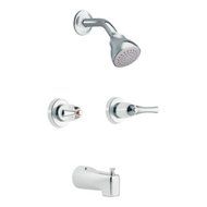 Touch Control 2 Decorative Handles Tub And Shower Faucet by Moen