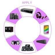 HIFI Bluetooth 4.1 receiver,KABI Wireless Bluetooth Audio Speaker hi fi Stereo Hi-Fi Audio Headset Lossless Adapter N3
