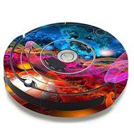 Skin Decal Vinyl Wrap For IRobot Roomba 650 655 Vacuum / Fractal Colors