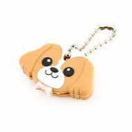 Obula(TM) New Arrival PVC Cute Pet Dog Key Cover Cap Rubber Key Chain Key Ring Men Women Unisex N2