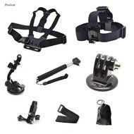 ProGear Monopod Head And Chest Mount Bundle For GoPro Hero 4/3+/3/2/1 Everything Included