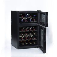 Wine Enthusiast Silent 24 Bottle Two-Temp Touchscreen Wine Refrigerator N3