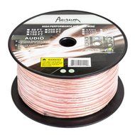 Aurum Cables 12 Gauge Dual Color Transparent PVC Speaker Zip Wire l Green and Regular Transparent I w/ ft markings... N7