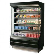 Turbo Air TOM50BSFA 50" Full Size Display Merchandiser with Efficient Refrigeration System Stainless Steel Front...