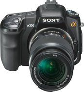Sony Alpha A200K 10.2MP Digital SLR Camera Kit with Super SteadyShot Image Stabilization with 18-70mm f/3.5-5.6... N12