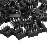 60pcs 8 Pin DIP IC Sockets Adaptor PCB Solder Type Connectors Plugs. N2