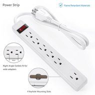 Bestten Wall Outlet Surge Protector with USB Charging, 5 AC Outlets &amp; 2 USB Ports, ETL Certified N13