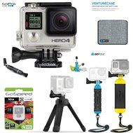 GoPro Hero4 Hero 4 12MP Full HD 4K 30fps 1080p 120fps Built-In Wi-Fi Waterproof Wearable Camera Black Adventure... N127