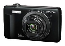 Olympus D-755 Digital Camera 16.0 MP with 10x Optical Zoom HD 720p (Black) (Old Model)