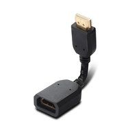 DIZA100 Any Angle Adjustable Rotation HDMI Male to Female Swivel Adapter Converter Black N4