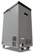 Whynter FM-951GW 95 quart Portable Wheeled Freezer with Door Alert and 12V Option, Gray N6