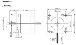 RioRand 1.8&deg;60mm Hybrid-Stepper-Motor-NEMA24(JK60HS88-2008) N3