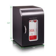 Mind Reader" Cube" Mini Coffee Station Refrigerator, Black N3