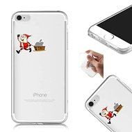 TYoung Case for iPhone 5C Cover [Santa Claus] Pattern Soft TPU Flexible Silicone Case Transparent Clear Crystal... N23