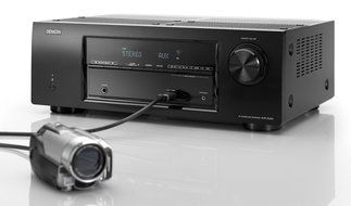 Denon AVR-E200 5.1 Channel 3D Pass Through Home Theater AV Receiver (Discontinued by Manufacturer) N6