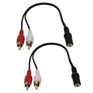 RCA to 3.5MM, VCZHS 2 x RCA Male to 1 x 3.5mm Stereo Female, Y-Cable (Pack of 2)