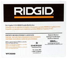 Ridgid VF3500 3-Layer Filter for WD4050 N2