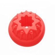 X-Haibei Monarch Crown Bundt Cake Pan Chocolate Ice Cream Gelatin Salad Silicone Mold N2
