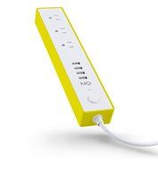 ON 3 AC Outlet Surge Protector Power Strip with 4 USB Charging Station, USB 3.1A Max Output with Level 6 Efficiency... N18