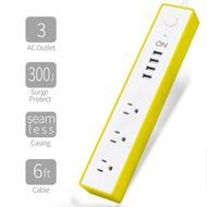 ON 3 AC Outlet Surge Protector Power Strip with 4 USB Charging Station, USB 3.1A Max Output with Level 6 Efficiency... N23