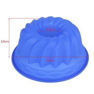 Silicone Swirl Bundt Ring Pan Shaped Cake Bread Pastry Silicone Mold Pan Bakeware Tray Mould Tool (Color: Sent... N4