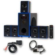 Acoustic Audio AA5102 800W 5.1 Home Theater Speaker System with Bluetooth and Optical Input AA5102BD N3