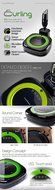 Mamirobot Curling Robot Vacuum Cleaner with Charging Dock Hand Held Vaccum New Robotic Product (Green) N2