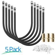 RG-6 | 25 Ft | Black | 2 Pack | UL CL2 Certified Cable Quad Shielded Coaxial Cable For Satellite TV &amp; High Speed... N38