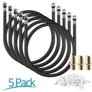 RG-6 | 25 Ft | Black | 2 Pack | UL CL2 Certified Cable Quad Shielded Coaxial Cable For Satellite TV &amp; High Speed... N39