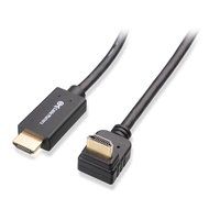 Cable Matters High Speed HDMI Cable with One 90 Degree Elbow 15 Feet - 3D and 4K Resolution Ready N15