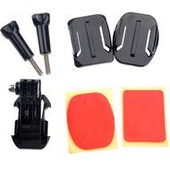 FOTOWELT Adjustable Curved Adhesive Helmet Front Mount kit for GoPro Hero 4 Hero 3+ Hero 3 Hero 2 Hero 1 N2