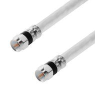 RG-6 | 25 Ft | Black | 2 Pack | UL CL2 Certified Cable Quad Shielded Coaxial Cable For Satellite TV &amp; High Speed... N42