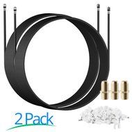 RG-6 | 25 Ft | Black | 2 Pack | UL CL2 Certified Cable Quad Shielded Coaxial Cable For Satellite TV &amp; High Speed... N44