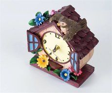 Novelty Fashion Creative European Rural Silent Bedroom Decorative Bird House Desk Clock N4