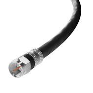 RG-6 | 25 Ft | Black | 2 Pack | UL CL2 Certified Cable Quad Shielded Coaxial Cable For Satellite TV &amp; High Speed... N46