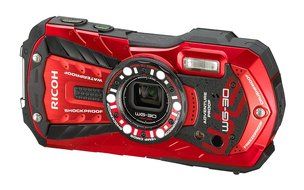 Ricoh WG-30 red 16 MP Waterproof Digital Camera with 5x Optical Image Stabilized Zoom and 2.7 Inch LCD (Red)