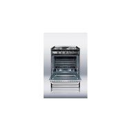 TEM610BRWY Professional 24" Electric Range With Stainless Steel Manifold Stainless Steel Oven Door