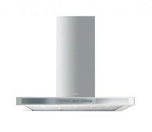 Smeg KSEU912X 36" Wall Mounted Ventilation Hood with 600 CFM 3 Halogen Lights Lights Dimmer Switch Automatic Switch...