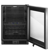 WHIRLPOOL WUB50X24EM 24-inch Wide Undercounter Beverage Center with Dual-temperature Controlled Zones - 5.8 cu...