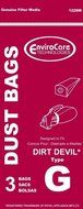Vacuum Parts &amp; Accessories Type G Vacuum Bag fits DIRT DEVIL HAND VAC style G 3pk