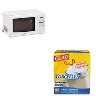 KITAVAMO7191TWCOX70427 - Value Kit - Avanti 0.7 Cubic Foot Capacity Microwave Oven (AVAMO7191TW) and Glad ForceFlex...