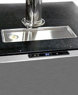Marvel Built-In Kegerator Keg Dispenser - X-CLUSIVE Premium 2-Tap Direct Draw Kit - Black/Stainless N10